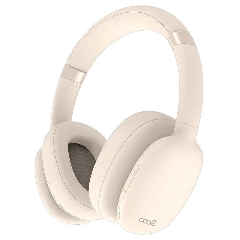 Auriculares Stereo Bluetooth Cascos COOL Roller Beige - PixelPlaza