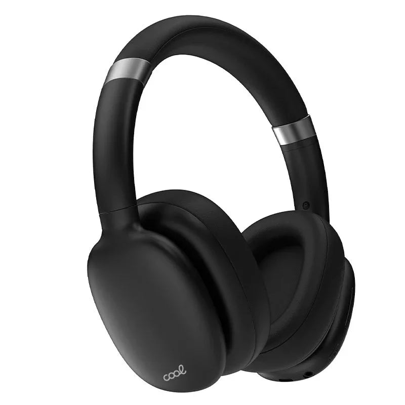 Auriculares Stereo Bluetooth Cascos COOL Roller Negro - PixelPlaza
