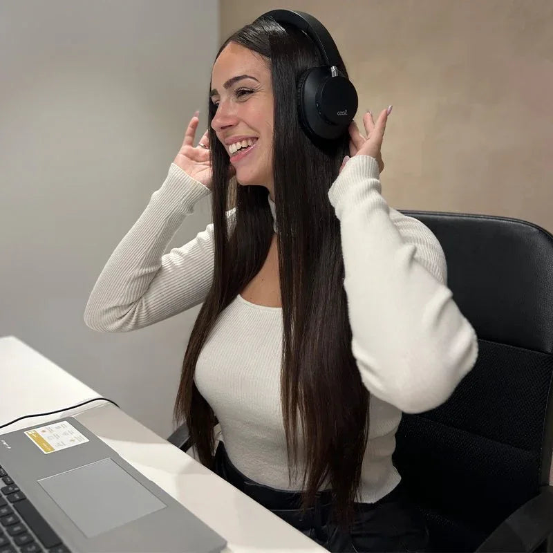 Auriculares Stereo Bluetooth Cascos COOL Smarty Negro - PixelPlaza