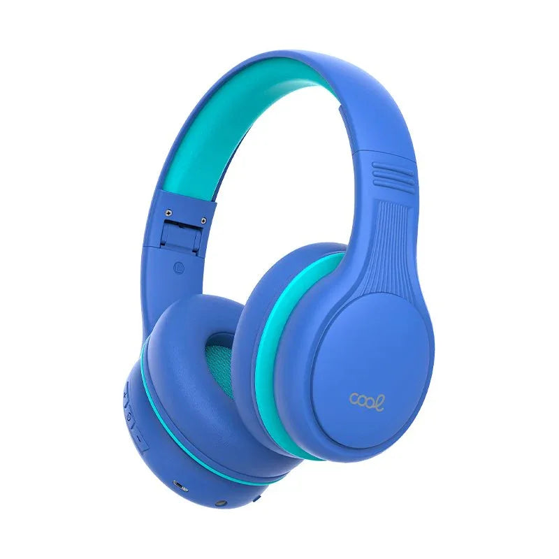 Auriculares Stereo Bluetooth Cascos Infantiles COOL Kids Azul (Volumen Limitado) - PixelPlaza