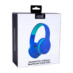 Auriculares Stereo Bluetooth Cascos Infantiles COOL Kids Azul (Volumen Limitado) - PixelPlaza