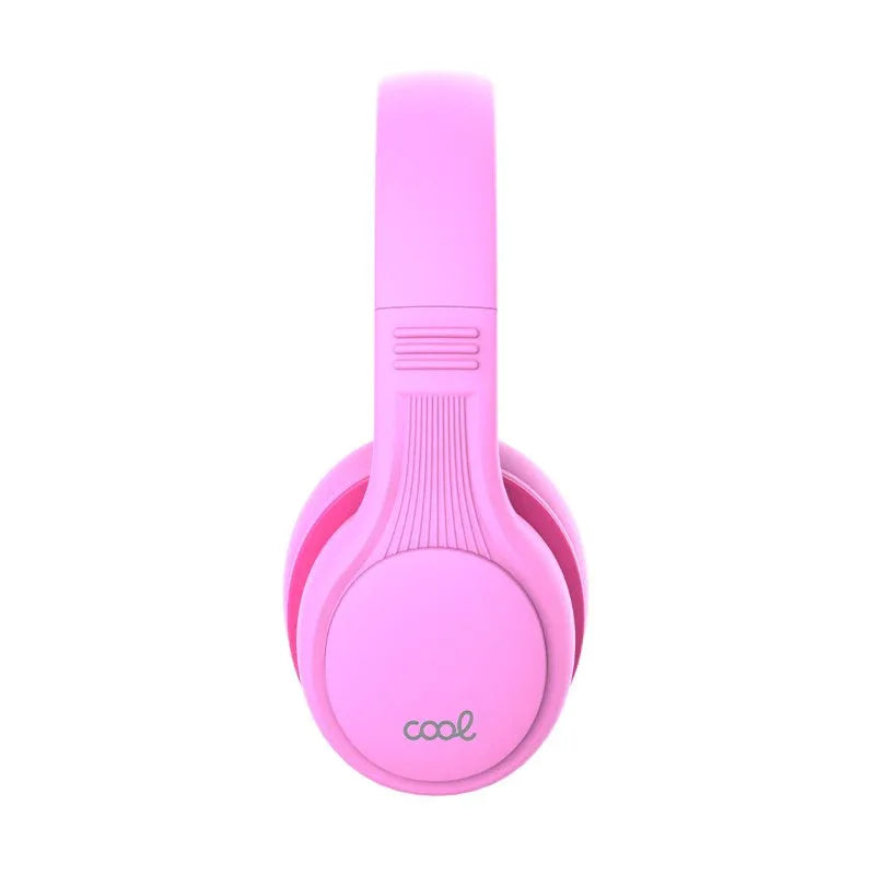 Auriculares Stereo Bluetooth Cascos Infantiles COOL Kids Rosa (Volumen Limitado) - PixelPlaza