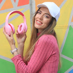 Auriculares Stereo Bluetooth Cascos Infantiles COOL Kids Rosa (Volumen Limitado) - PixelPlaza