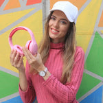 Auriculares Stereo Bluetooth Cascos Infantiles COOL Kids Rosa (Volumen Limitado) - PixelPlaza
