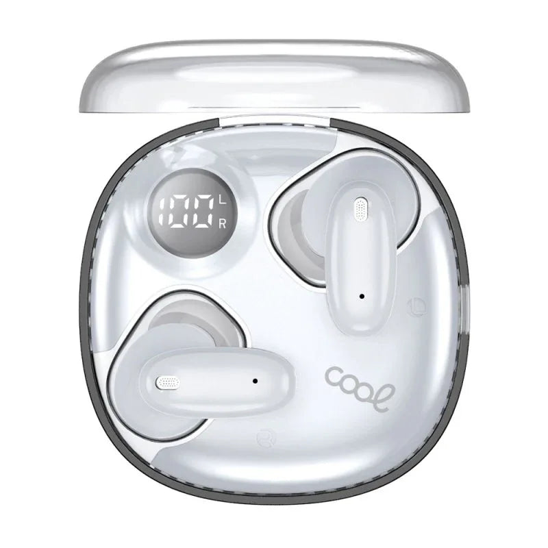 Auriculares Stereo Bluetooth Dual Earbuds COOL Fun Blanco - PixelPlaza