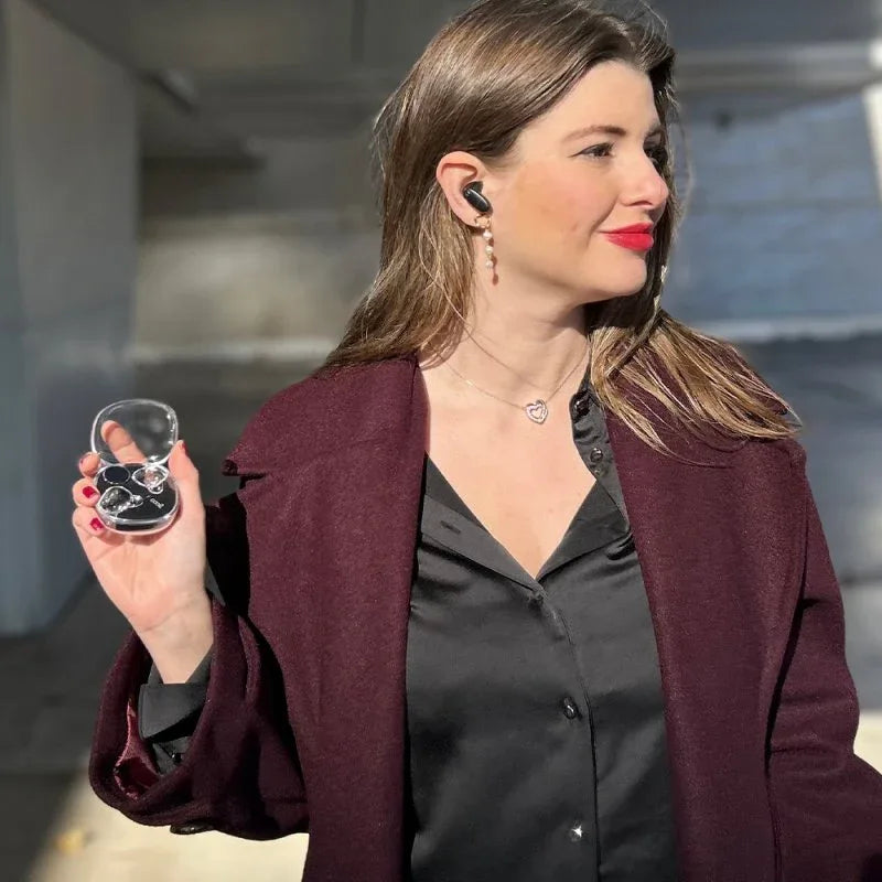 Auriculares Stereo Bluetooth Dual Earbuds COOL Fun Negro - PixelPlaza