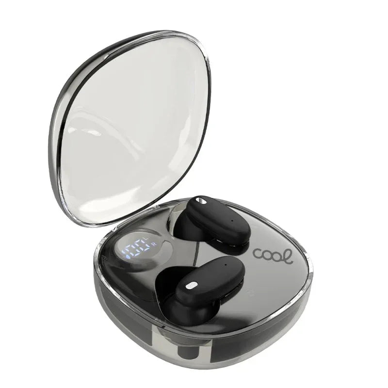 Auriculares Stereo Bluetooth Dual Earbuds COOL Fun Negro - PixelPlaza