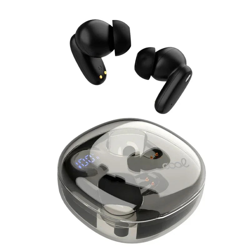 Auriculares Stereo Bluetooth Dual Earbuds COOL Fun Negro - PixelPlaza