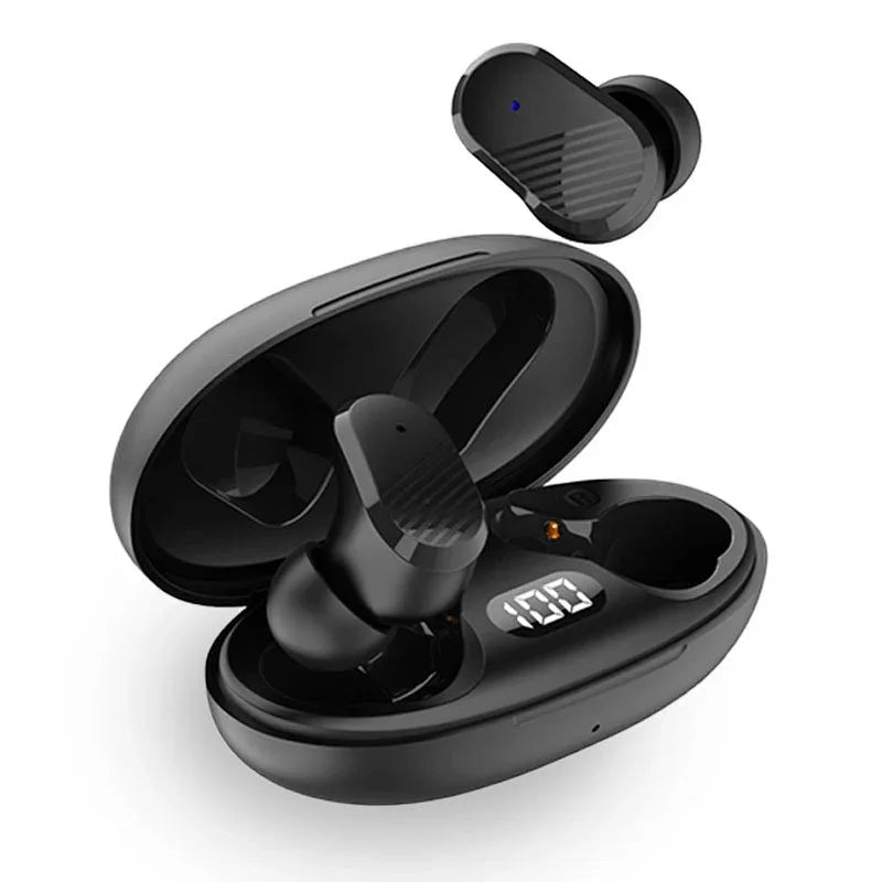 Auriculares Stereo Bluetooth Dual Pod Earbuds COOL Feel Negro - PixelPlaza