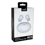 Auriculares Stereo Bluetooth Earbuds ANC COOL Pocket Blanco - PixelPlaza