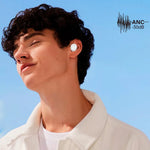 Auriculares Stereo Bluetooth Earbuds ANC COOL Pocket Blanco - PixelPlaza