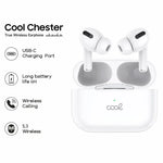 Auriculares Stereo Bluetooth Earbuds COOL Chester Blanco - PixelPlaza