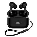 Auriculares Stereo Bluetooth Earbuds COOL Chester Negro - PixelPlaza