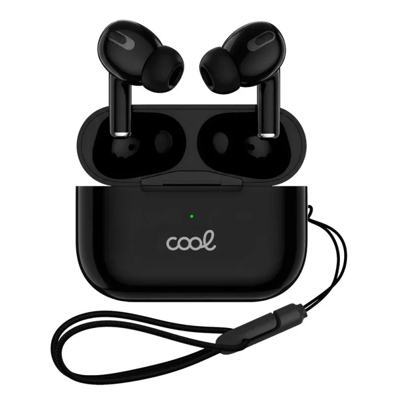 Auriculares Stereo Bluetooth Earbuds COOL Chester Negro - PixelPlaza