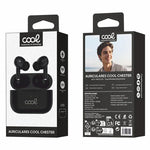 Auriculares Stereo Bluetooth Earbuds COOL Chester Negro - PixelPlaza