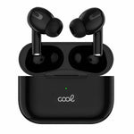 Auriculares Stereo Bluetooth Earbuds COOL Chester Negro - PixelPlaza