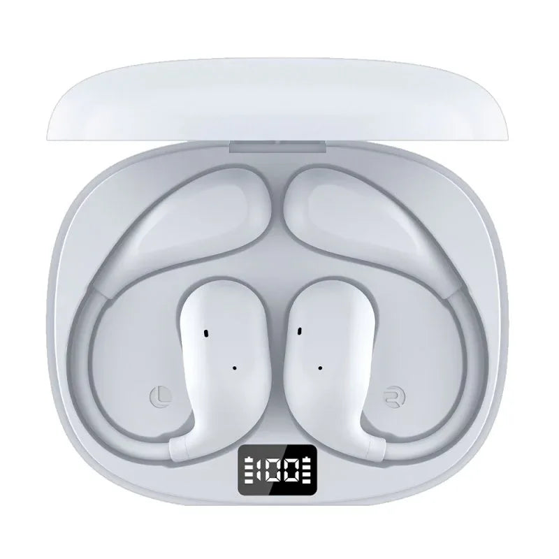 Auriculares Stereo Bluetooth Earbuds COOL Moon (Oído Libre) Blanco - PixelPlaza