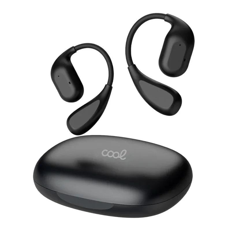 Auriculares Stereo Bluetooth Earbuds COOL Moon (Oído Libre) Negro - PixelPlaza