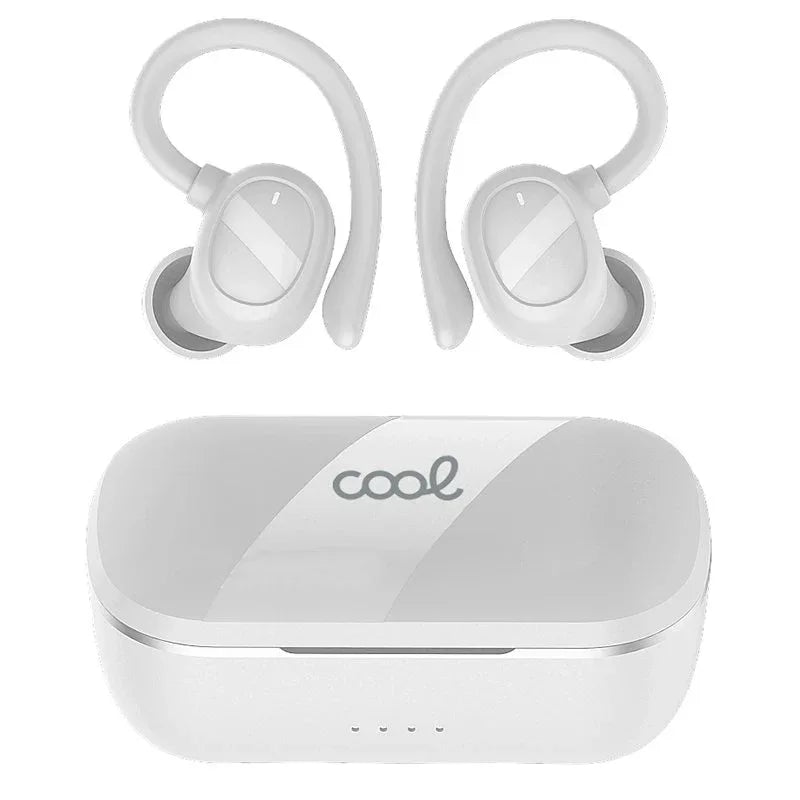 Auriculares Stereo Bluetooth Earbuds Inalámbricos COOL Fit Sport Blanco - PixelPlaza