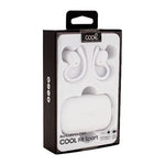 Auriculares Stereo Bluetooth Earbuds Inalámbricos COOL Fit Sport Blanco - PixelPlaza