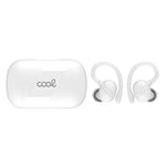 Auriculares Stereo Bluetooth Earbuds Inalámbricos COOL Fit Sport Blanco - PixelPlaza