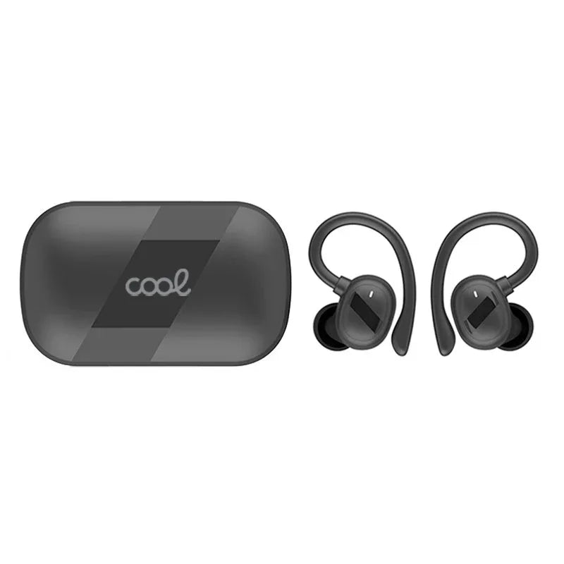 Auriculares Stereo Bluetooth Earbuds Inalámbricos COOL Fit Sport Negro - PixelPlaza