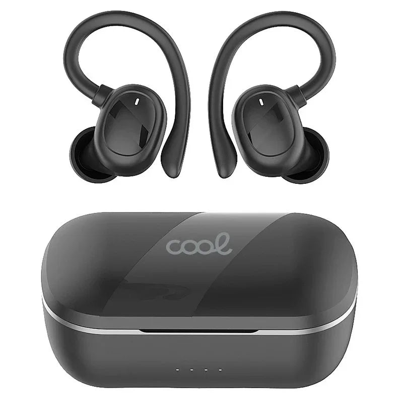 Auriculares Stereo Bluetooth Earbuds Inalámbricos COOL Fit Sport Negro - PixelPlaza