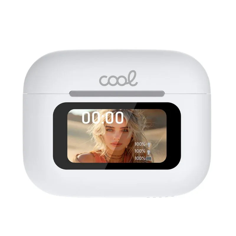 Auriculares Stereo Bluetooth Earbuds TWS COOL Iria AI (ANC, Traducción, IA) Blanco - PixelPlaza