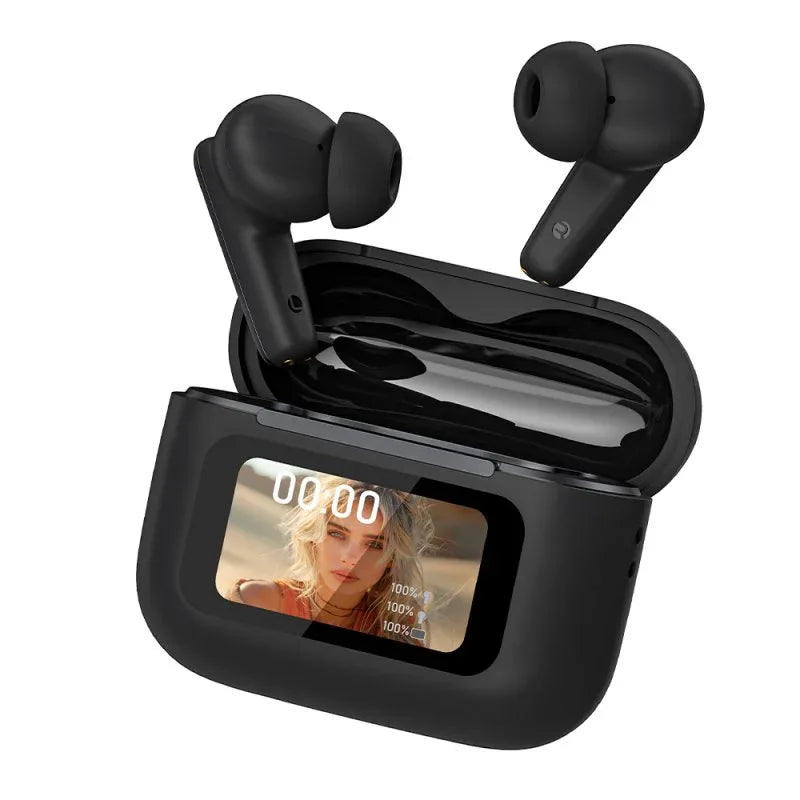 Auriculares Stereo Bluetooth Earbuds TWS COOL Iria AI (ANC, Traducción, IA) Negro - PixelPlaza