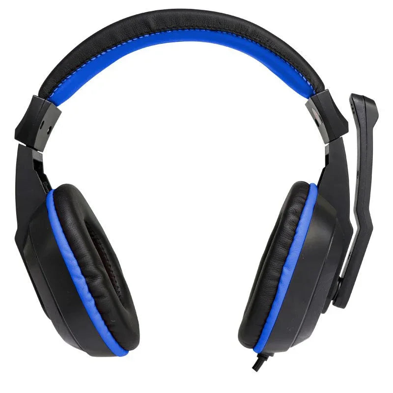 Auriculares Stereo Oficina COOL Dublin con micro (Negro-Azul) - PixelPlaza