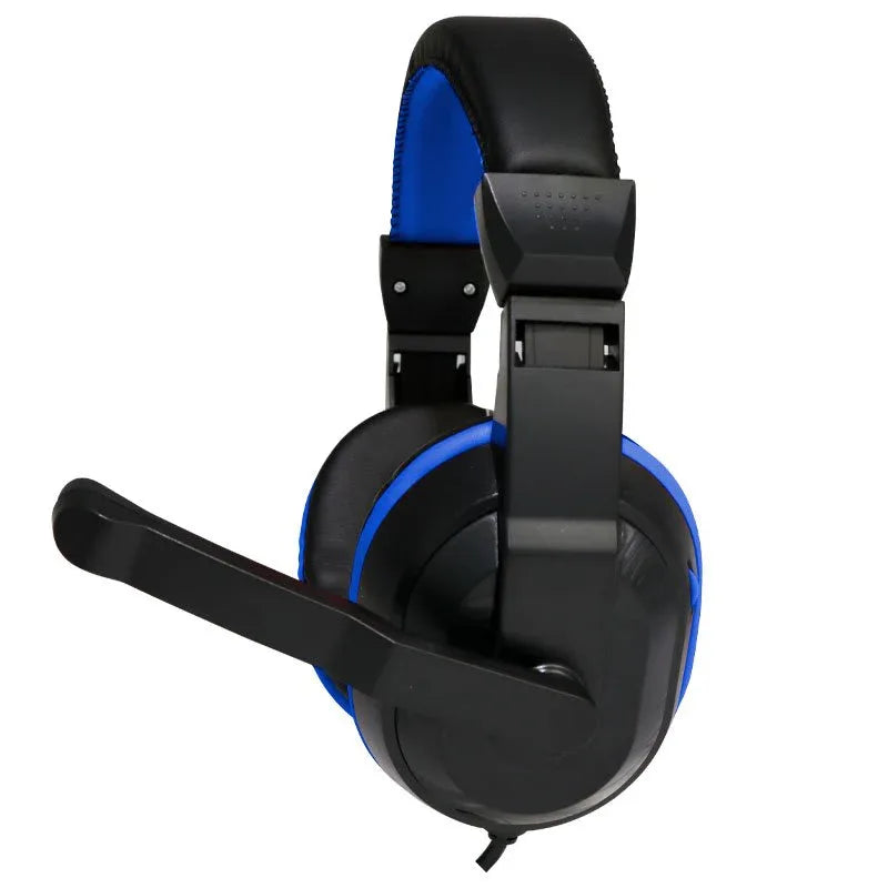 Auriculares Stereo Oficina COOL Dublin con micro (Negro-Azul) - PixelPlaza