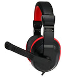 Auriculares Stereo Oficina COOL Dublin con micro (Negro-Rojo) - PixelPlaza