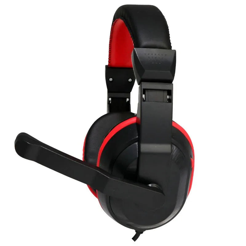 Auriculares Stereo Oficina COOL Dublin con micro (Negro-Rojo) - PixelPlaza