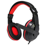Auriculares Stereo Oficina COOL Dublin con micro (Negro-Rojo) - PixelPlaza