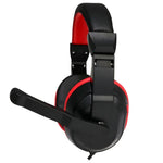 Auriculares Stereo Oficina COOL Dublin con micro (Negro-Rojo) - PixelPlaza