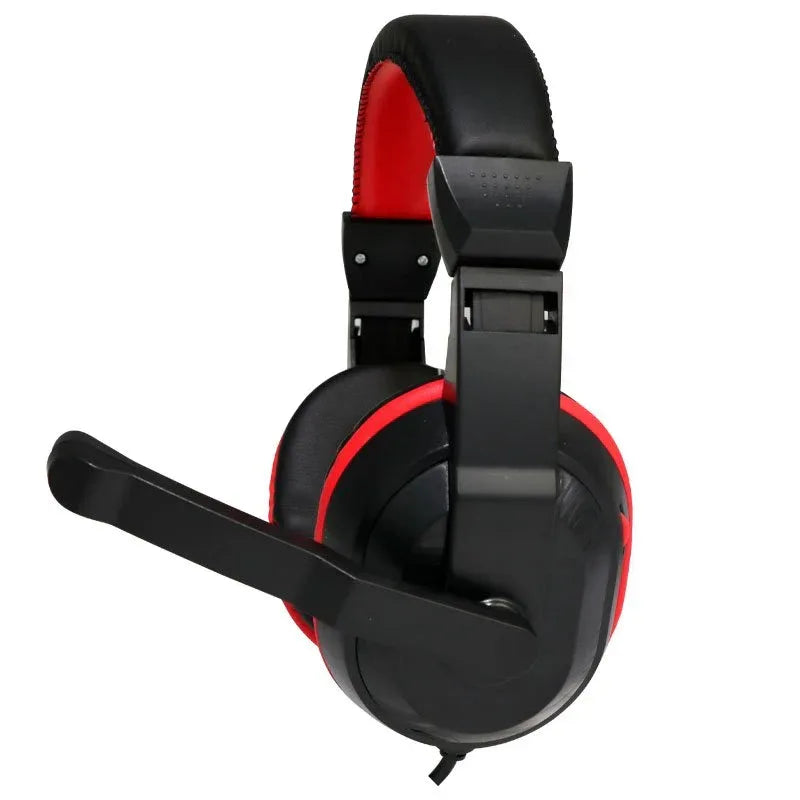Auriculares Stereo Oficina COOL Dublin con micro (Negro-Rojo) - PixelPlaza