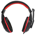 Auriculares Stereo Oficina COOL Dublin con micro (Negro-Rojo) - PixelPlaza