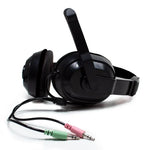 Auriculares Stereo Oficina COOL Dublin con micro Negro - PixelPlaza