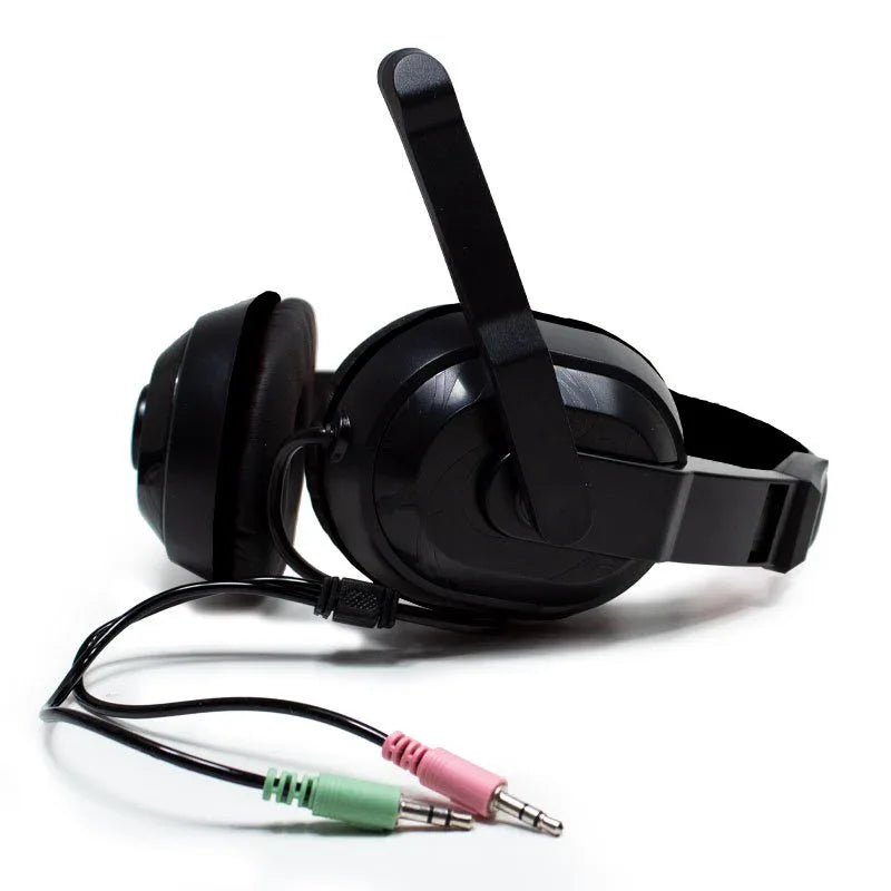 Auriculares Stereo Oficina COOL Dublin con micro Negro - PixelPlaza