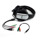 Auriculares Stereo PC / PS4 / PS5 / Xbox Gaming COOL Bremen Iluminación + Adapt. Audio - PixelPlaza