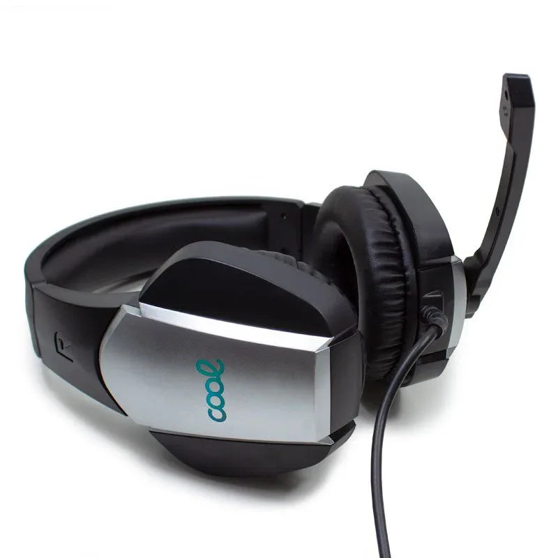 Auriculares Stereo PC / PS4 / PS5 / Xbox Gaming COOL Bremen Iluminación + Adapt. Audio - PixelPlaza