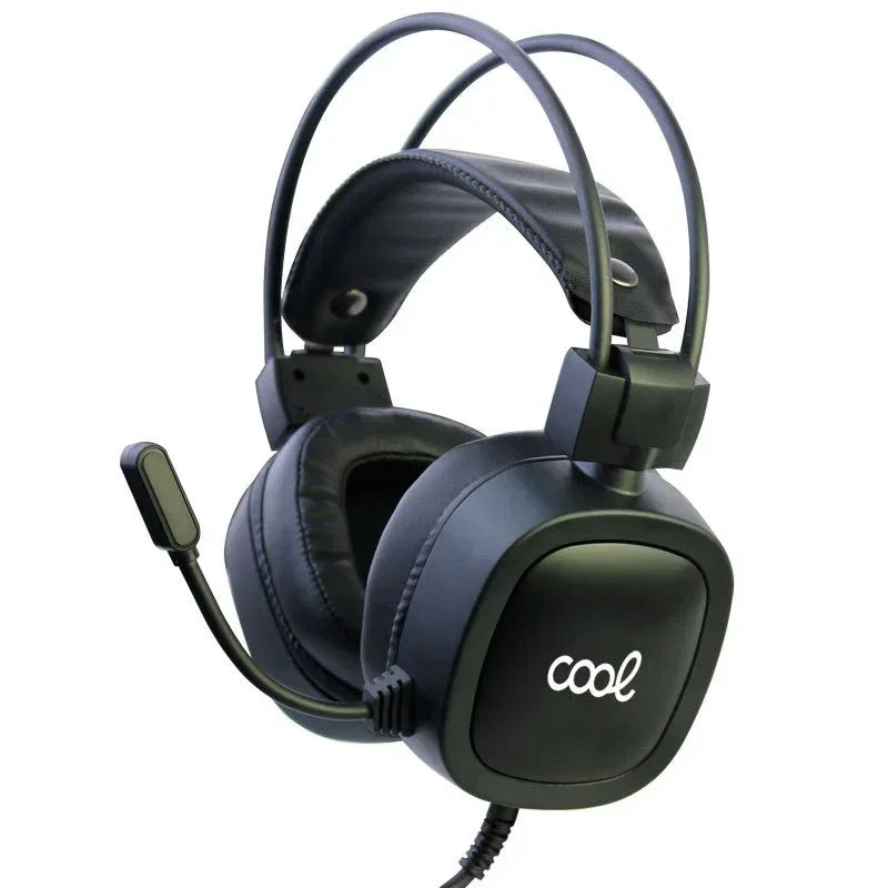 Auriculares Stereo PC / PS4 / PS5 / Xbox Gaming COOL Houston Iluminación + Adapt. Audio - PixelPlaza