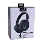 Auriculares Stereo PC / PS4 / PS5 / Xbox Gaming COOL Nitro con Adapt. Audio + Iluminación - PixelPlaza