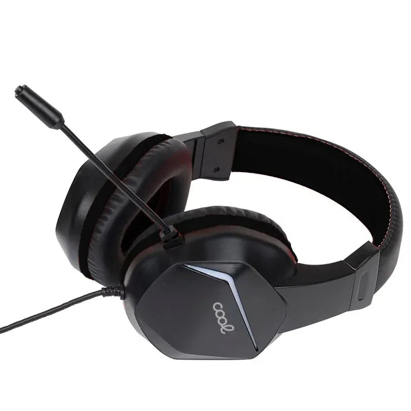 Auriculares Stereo PC / PS4 / PS5 / Xbox Gaming COOL Vista con Adapt. Audio + Iluminación - PixelPlaza