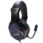 Auriculares Stereo PC / PS4 / PS5 / Xbox Gaming COOL Vista con Adapt. Audio + Iluminación - PixelPlaza