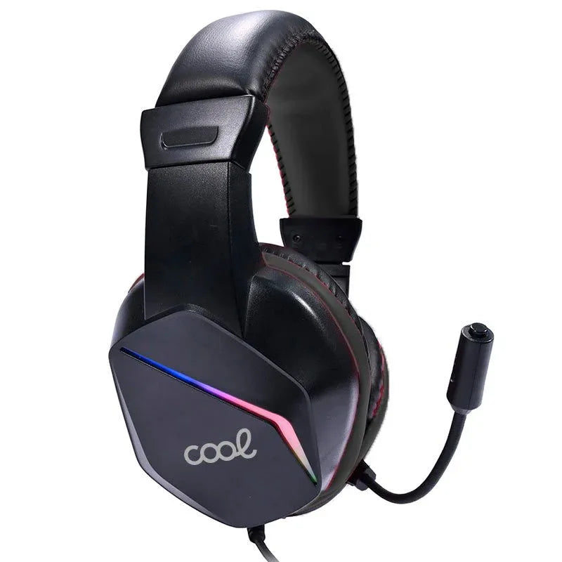 Auriculares Stereo PC / PS4 / PS5 / Xbox Gaming COOL Vista con Adapt. Audio + Iluminación - PixelPlaza