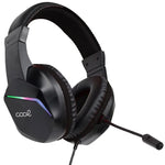 Auriculares Stereo PC / PS4 / PS5 / Xbox Gaming COOL Vista con Adapt. Audio + Iluminación - PixelPlaza