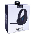 Auriculares Stereo PC / PS4 / PS5 / Xbox Gaming Led RGB COOL Exodus + Adapt. Audio - PixelPlaza
