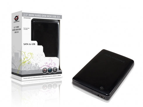 Caja externa Conceptronic HDD de 2.5 pulgadas para disco duro SATA USB 3.0 negro