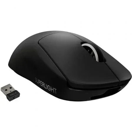 Ratón Gaming Inalámbrico Logitech PRO X Superlight/ Batería recargable/ Hasta 25600 DPI/ Negro - PixelPlaza